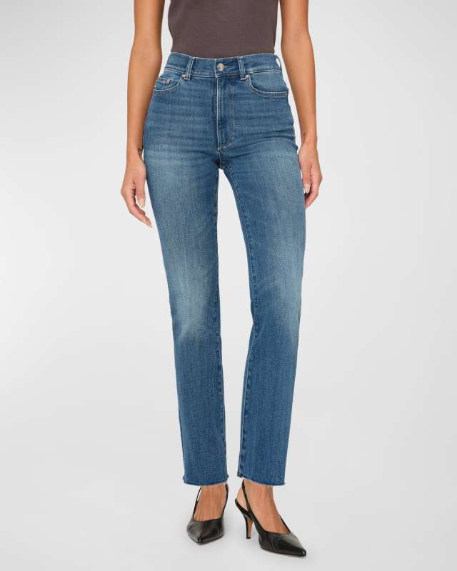 Halle Straight High-Rise Instasculpt Jeans